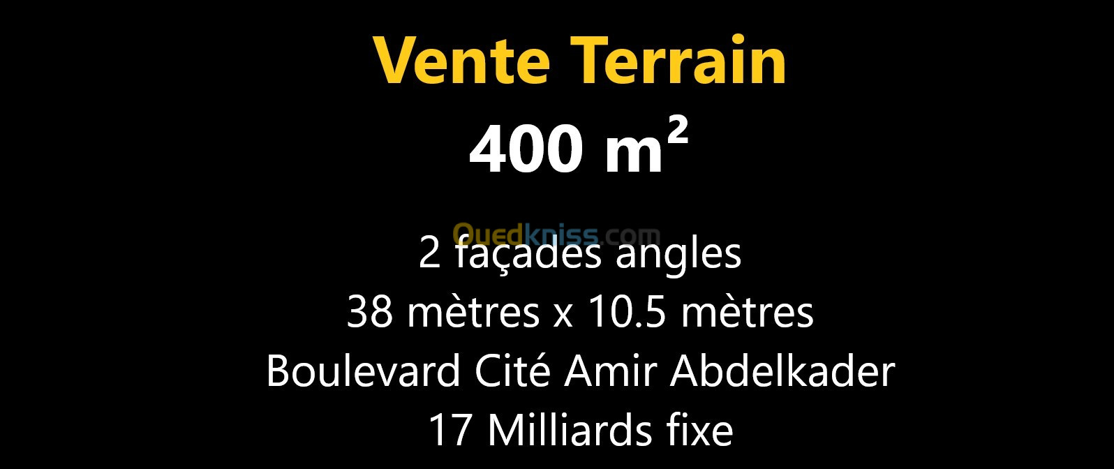 Vente Terrain Oran Oran