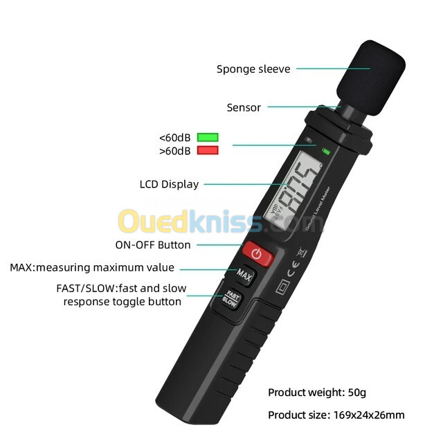 Sonomètre numérique FY8862
