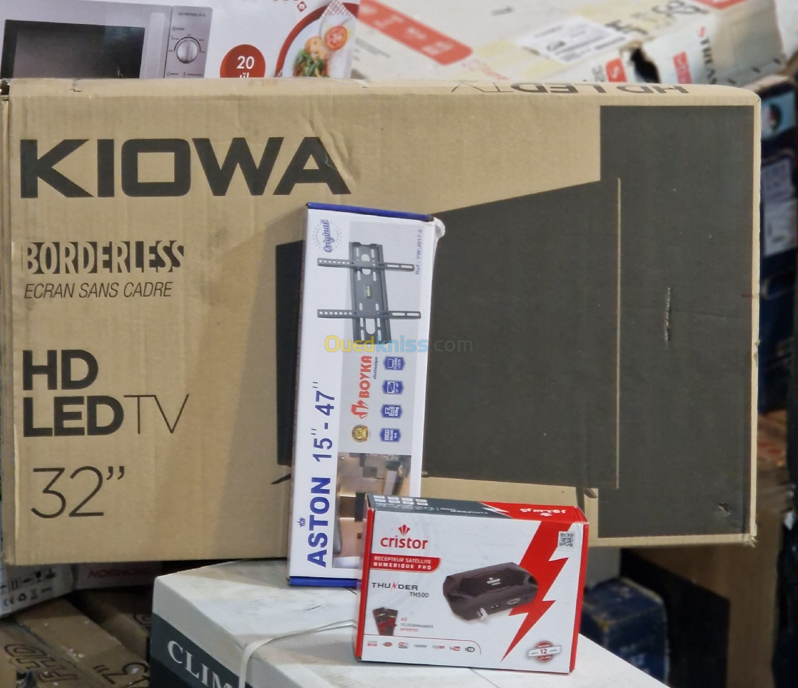 tv Kiowa 32 + Démo cristor th500 +Support 