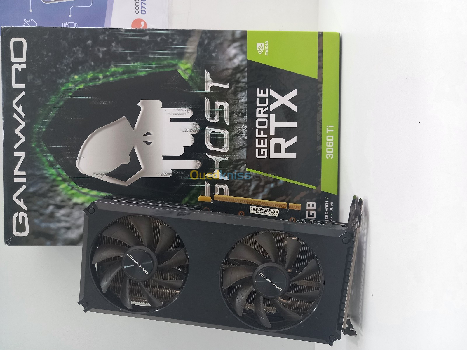 RTX 3060TI GAINWARD GHOST SOUS EMBALLAGE ET GARANTIE توصيل لباب الدار والدفع عند الاستلام 