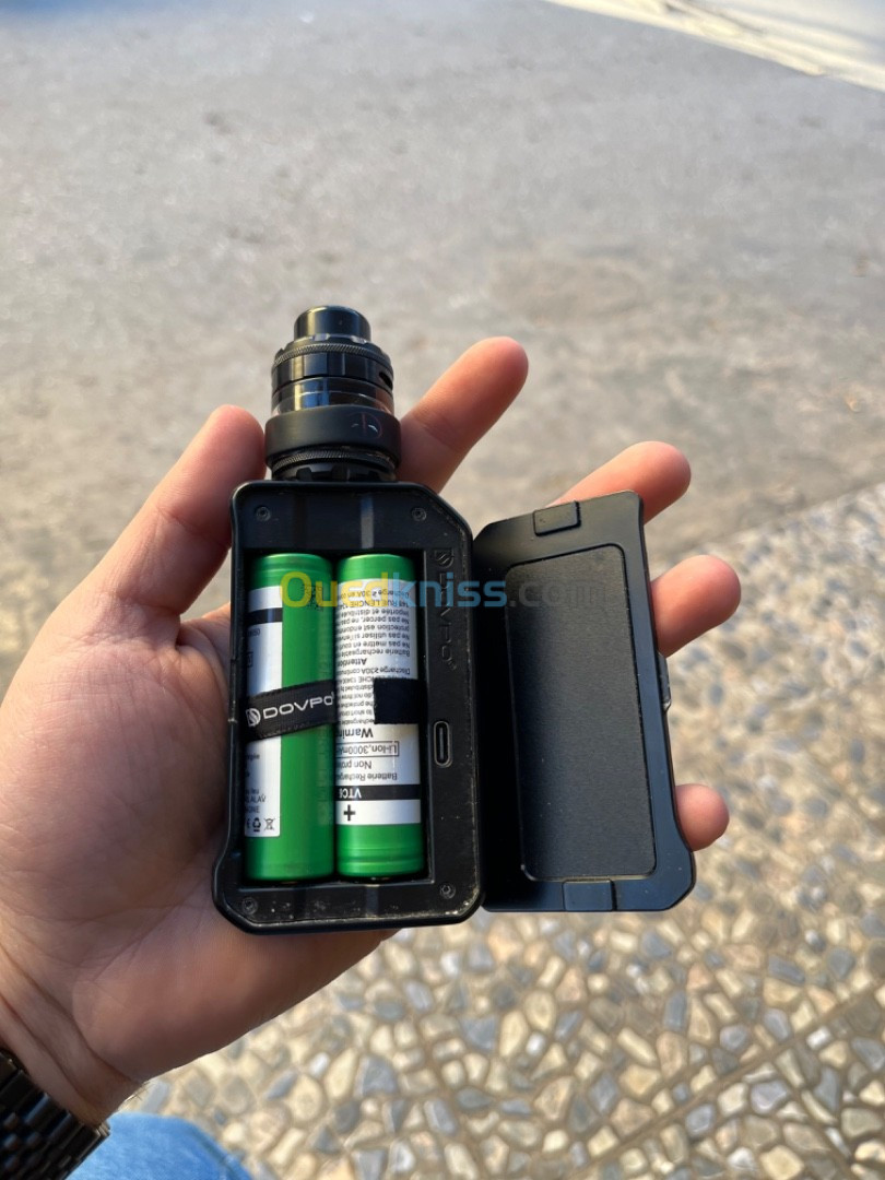 Vape mvv2 avec atomiseur blaze double coil