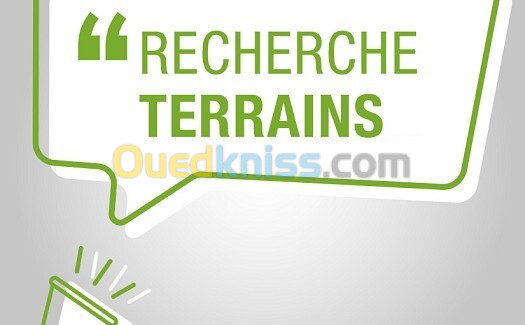 Cherche achat Terrain Alger Saoula