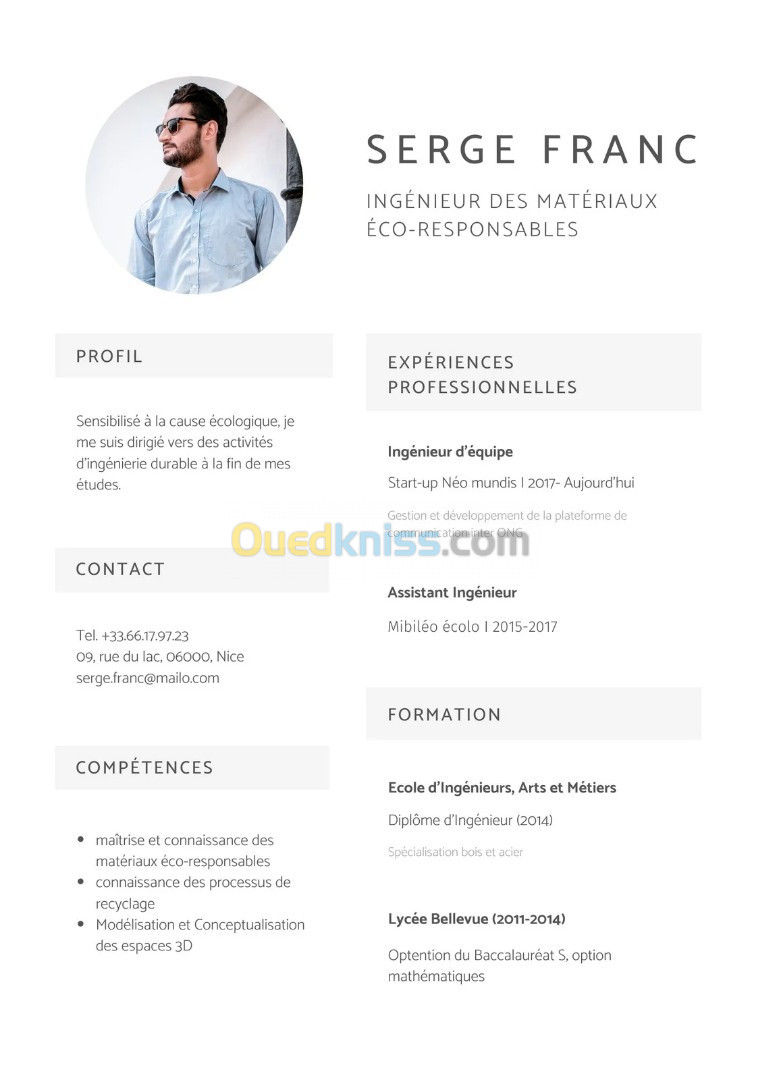 Création d'un CV professionnel