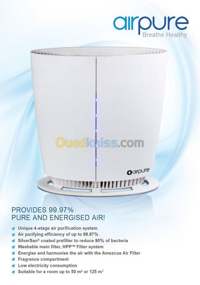 Air pure purifier pour filtration aire maison