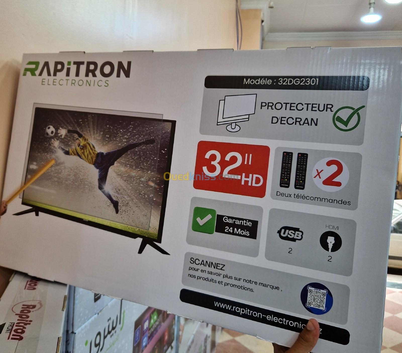 Tv rapitron 32 pouce avec protège d écran 