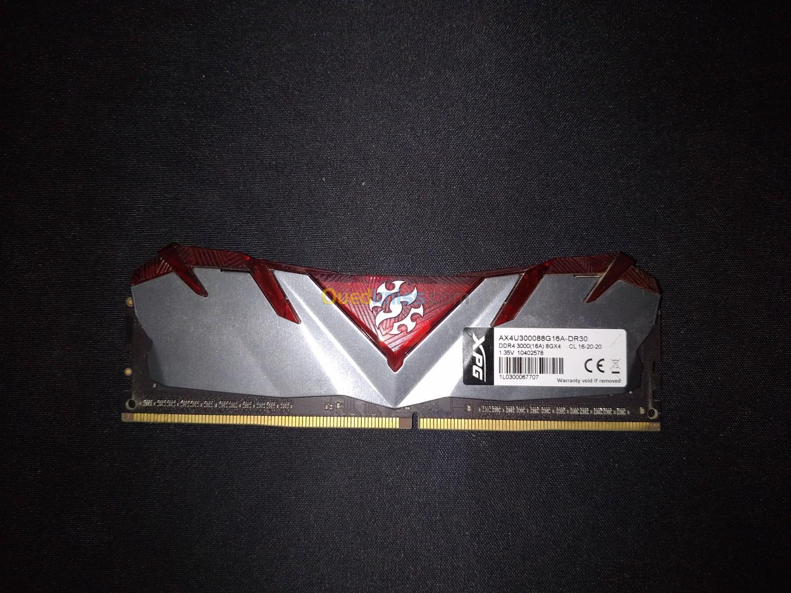 RAM adata drr4 3000mhz 8Go xpg