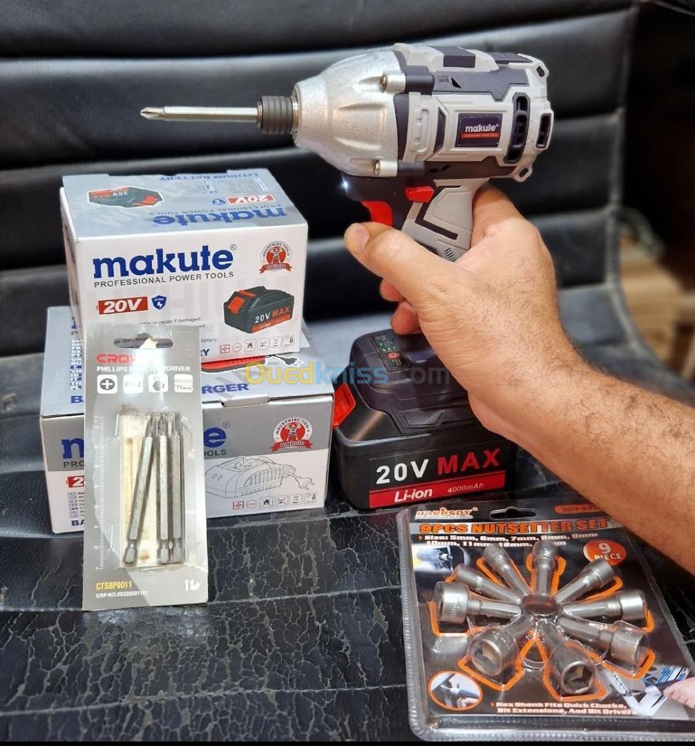 Visseuse à choc MAKUTE 20V + les caisses