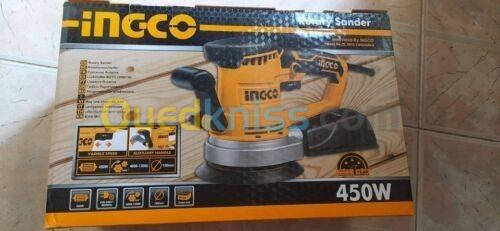 INGCO Ponceuse Rotative RS4501, Puissance 450W, Jusqu'à 13000 Tours/min,  Ponceuse Pour Bois