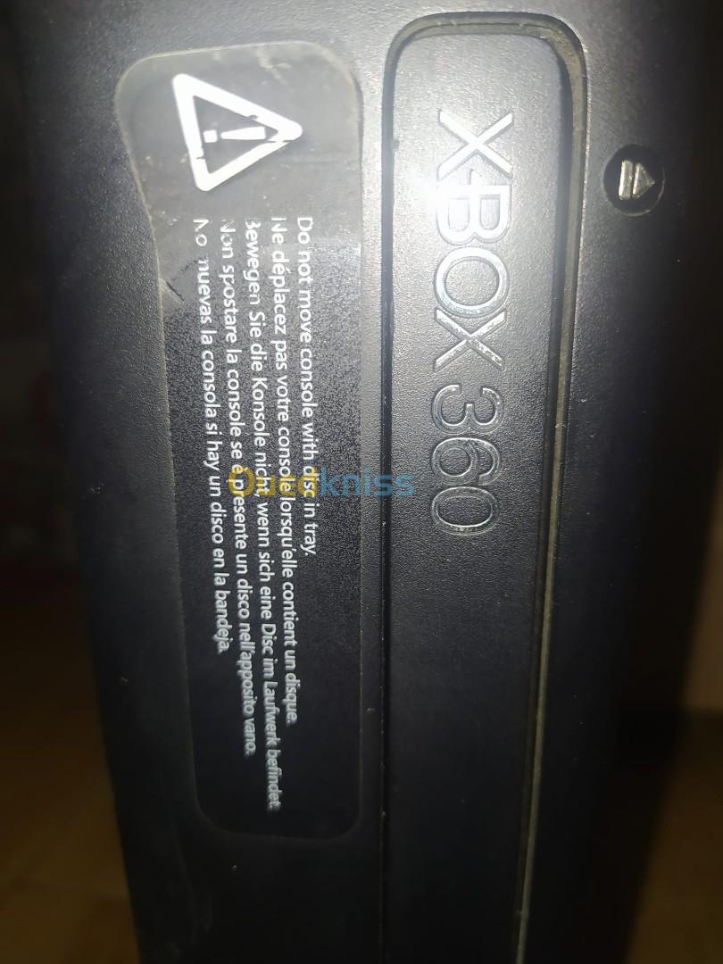 xbox 360 slim flashe +25 jeux 3 manette 