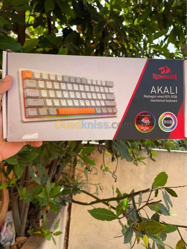 CLAVIER Redragon Akali K642-RGB Wired Gaming Mechanical Keyboard