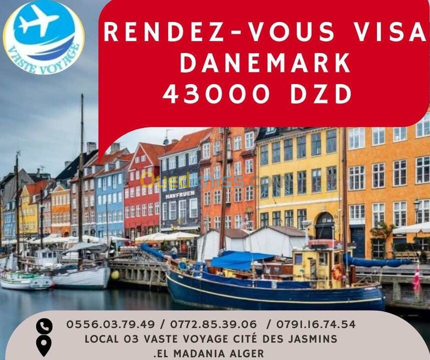 rendez vous visa DANEMARK 