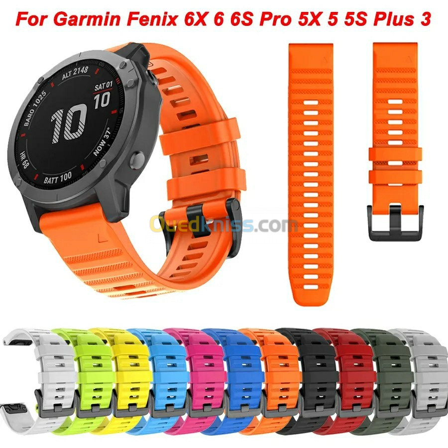 Bracelet de montre en silicone Easyfit pour Garmin Fenix