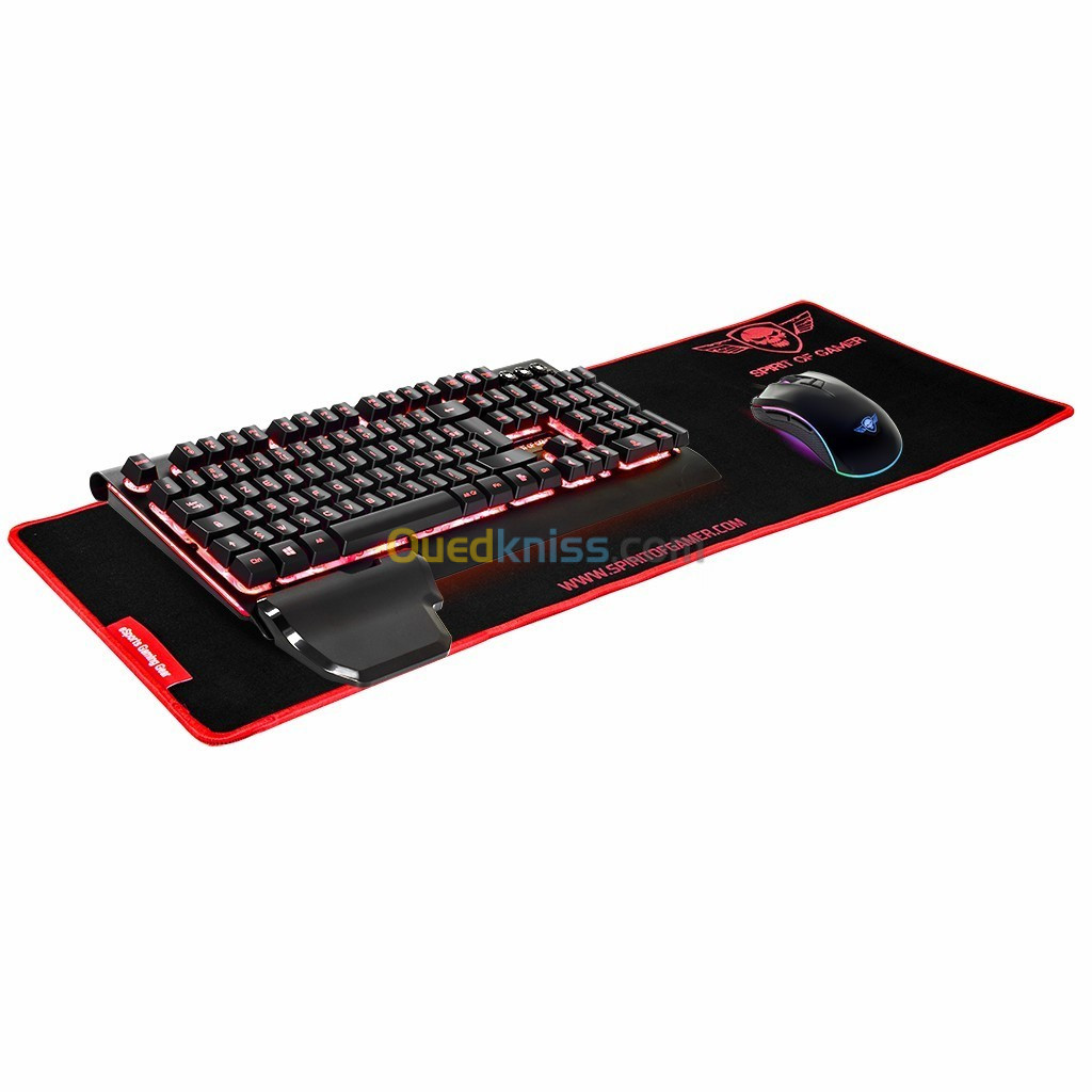 Tapis de Souris Professionnel Gamer RED VICTORY- XXL 78 x 30 Cm SOG-PAD01XXR Spirit Of Gamer