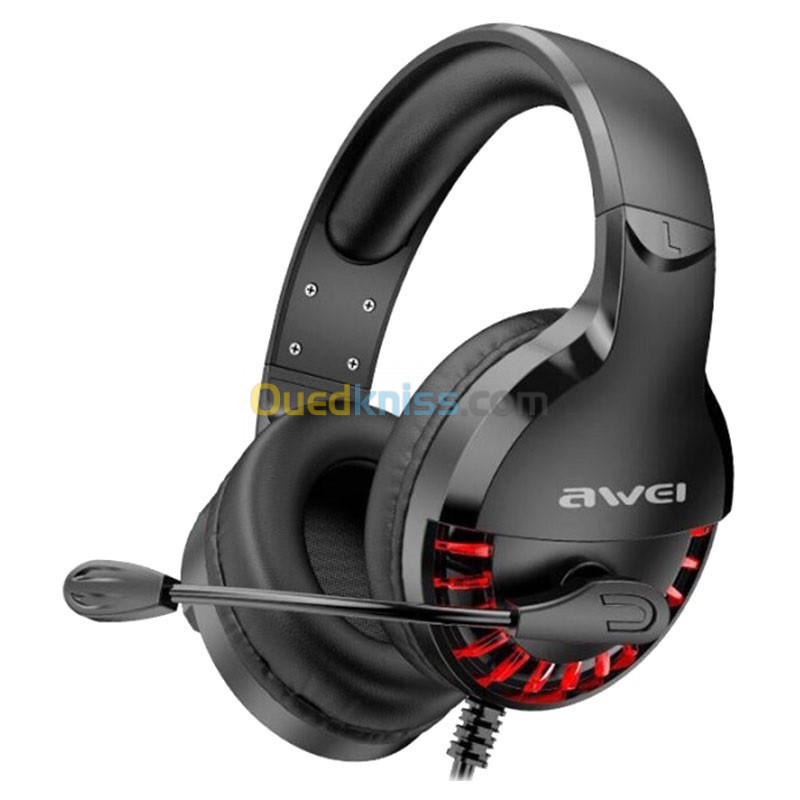 Casque Gaming Stéréo Jack 3.5 Mm + USB Pour Mobile Gaming Pc Ps4 ES-770i AWEI