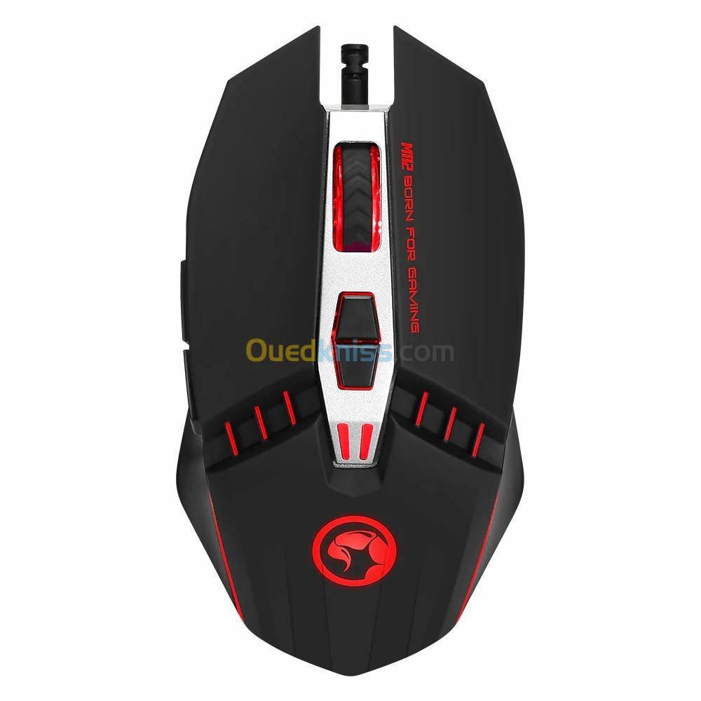 Souris Gmaing USB optique M112 jusqu'à 4000 DPI RGB 7 boutons programmables M112 MARVO 