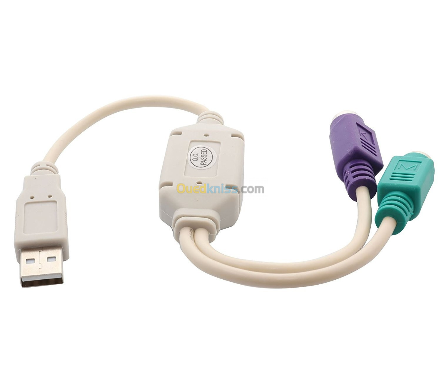 Câble convertisseur USB mâle vers PS/2 PS2 femelle