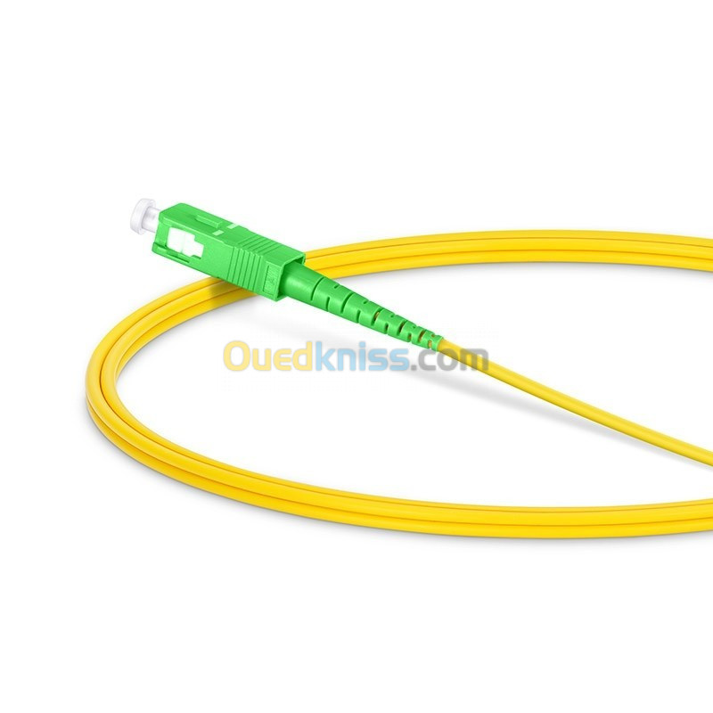 Cable (Jarretière) Fibre Optique SC-APC/SC-APC Simplex Monomode G657A2 3 mm - 15m