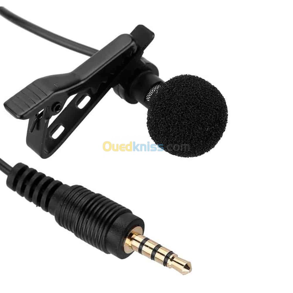 Microphone Cravate chemise Levalier enregistrement Micro audio USB type-c  1.5m - Prix en Algérie