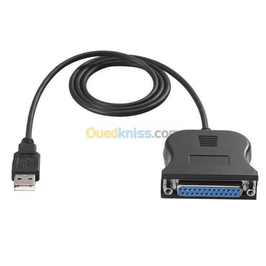 Câble Adaptateur USB vers 1 Port Parallèle DB25 0.9m