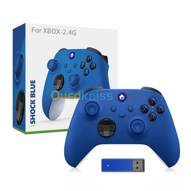 Manette Sans Fil 2.4 GHz Vibrante pour Xbox & PC avec prise casque 3,5 mm