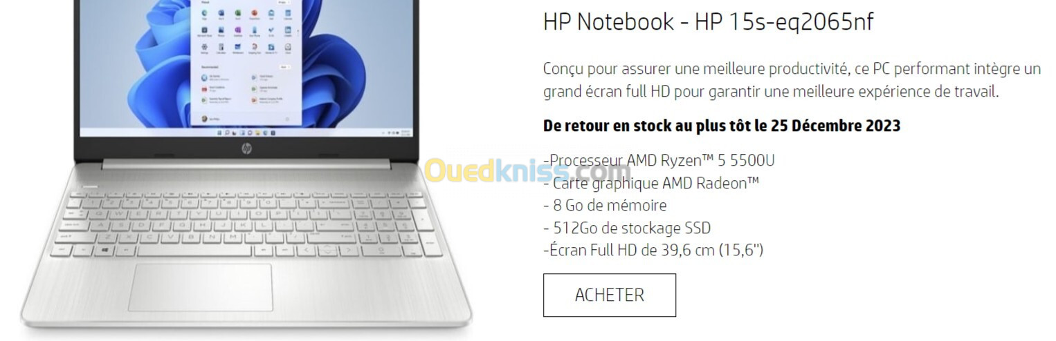 HP Notebook - Hp 15s -eq2065nf