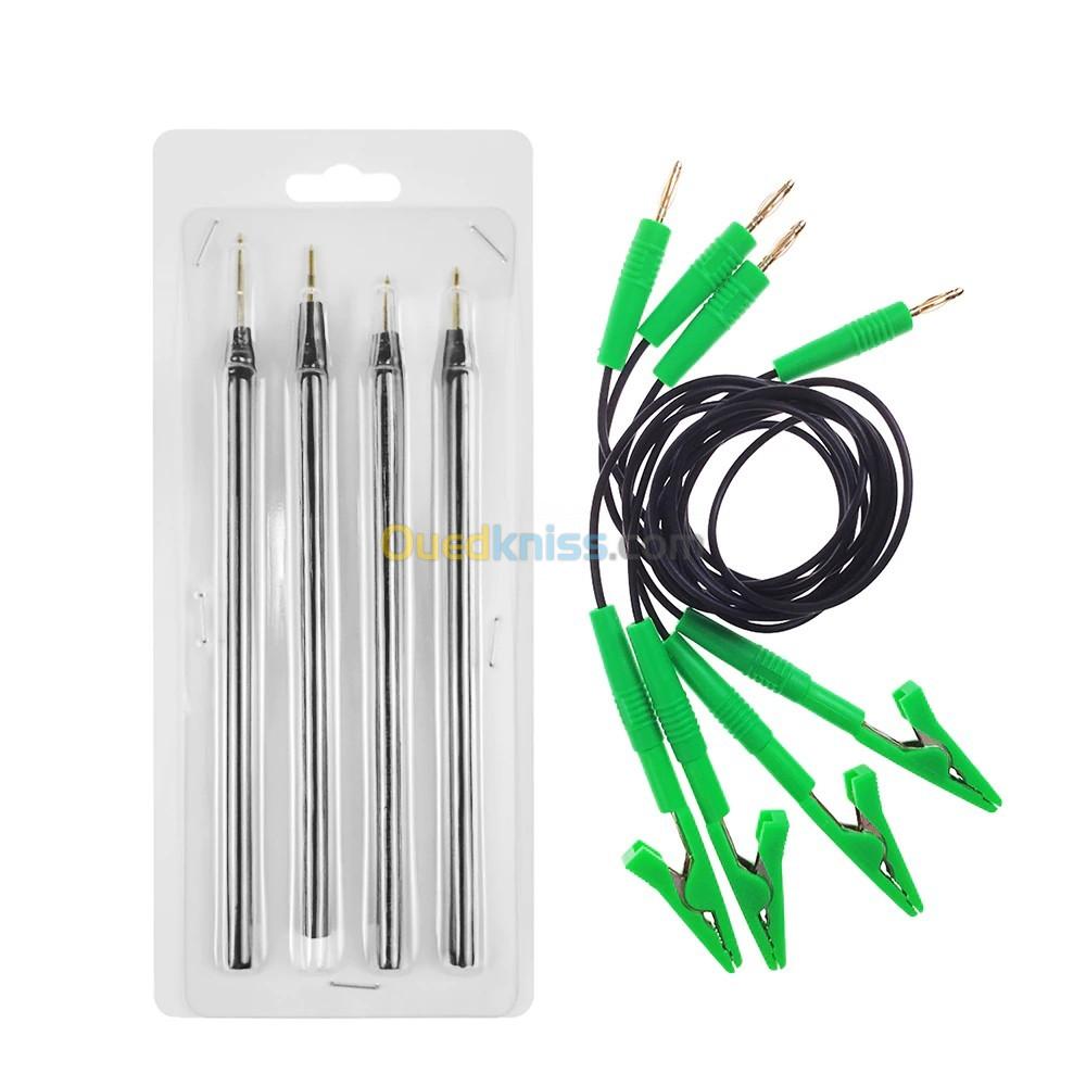 stylos sondes 4 pièces broches avec câble de connexion de remplacement