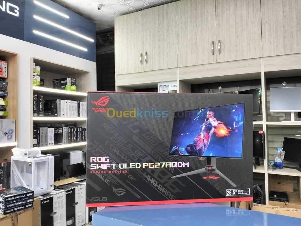 ECRAN ASUS 27 OLED ROG Swift PG27AQDM 2k / 240Hz NVIDIA G-SYNC Compatible FreeSync Premium