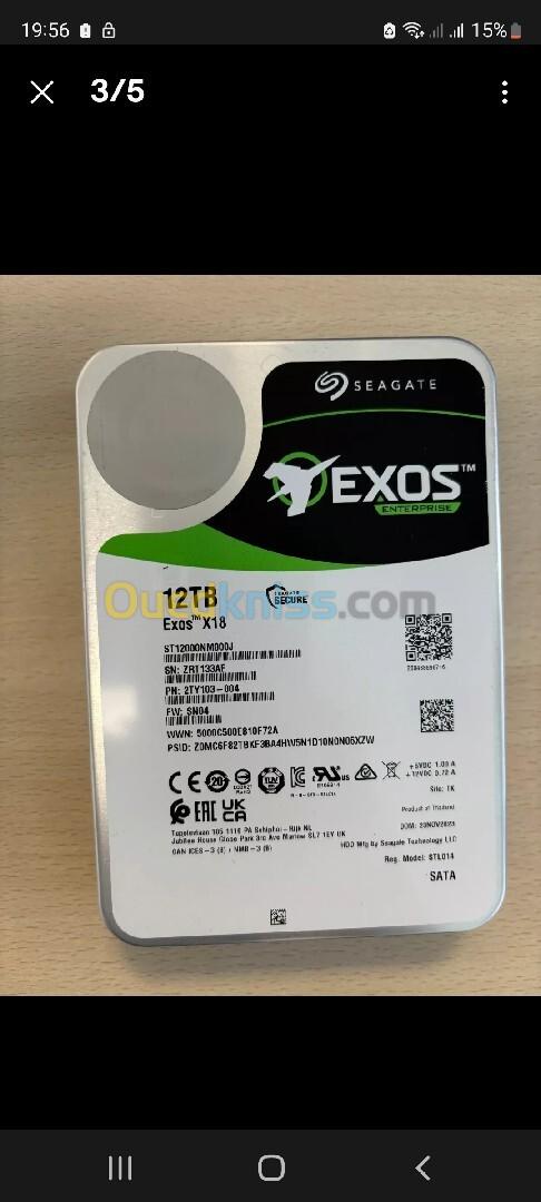 Disque dur Exos X18 3.5" 12 TB (ST1200NM000J)