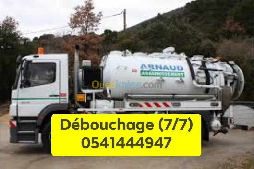 Service vidange débouchage nettoyage canalisation 