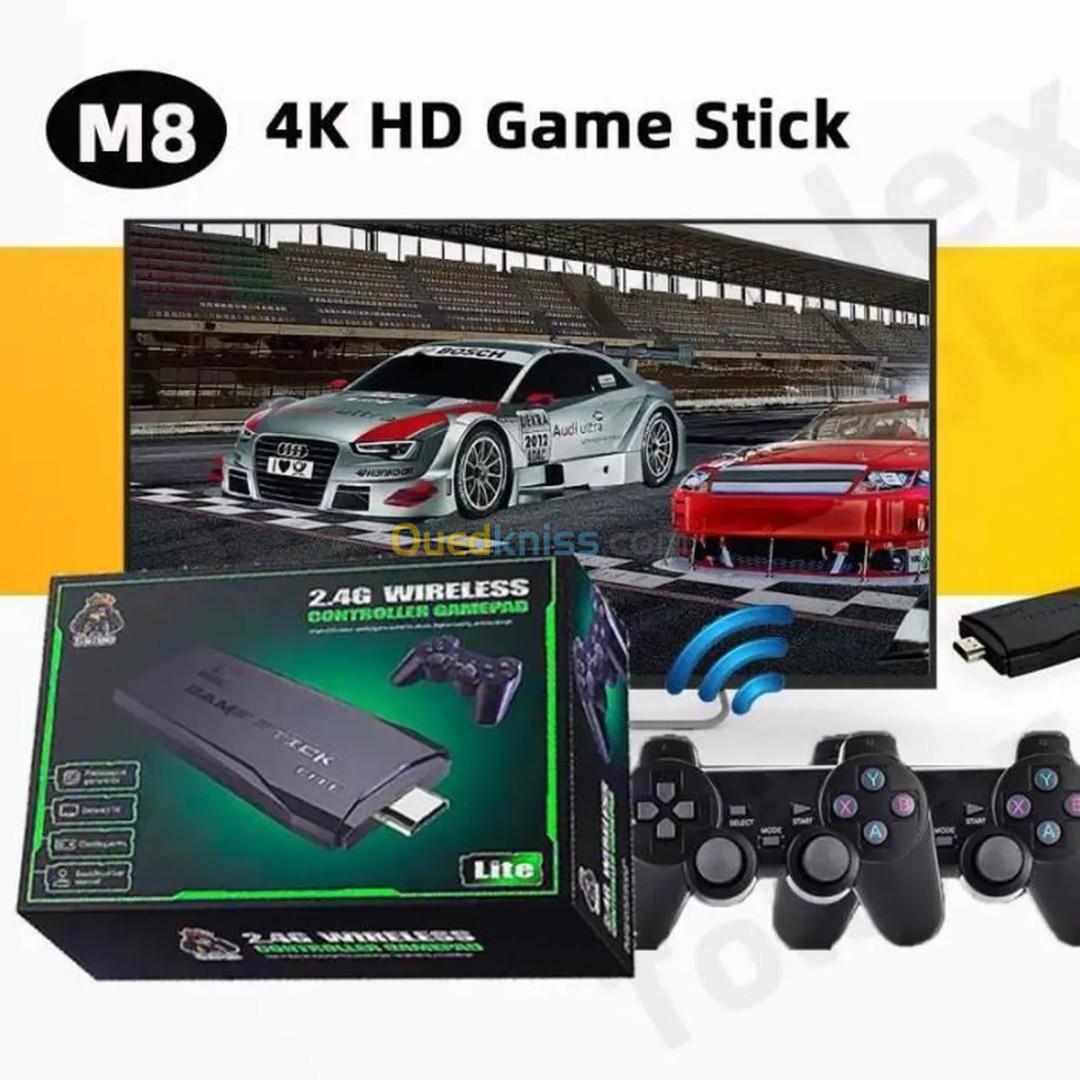 Console Arcade Game Stick Lite 4K + 2 Manettes Sans Fil HDMI 10018 jeux rétro