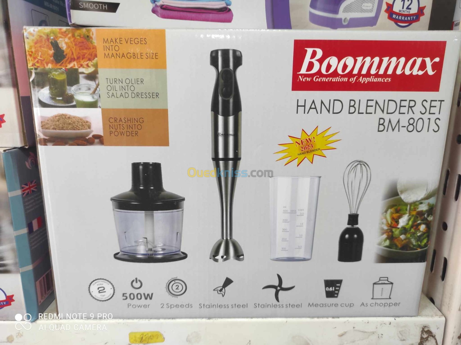 Boommax hand blender mixer 3en1