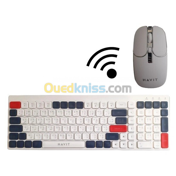 CLAVIER & SOURIS SANS FIL HAVIT HV-KB830