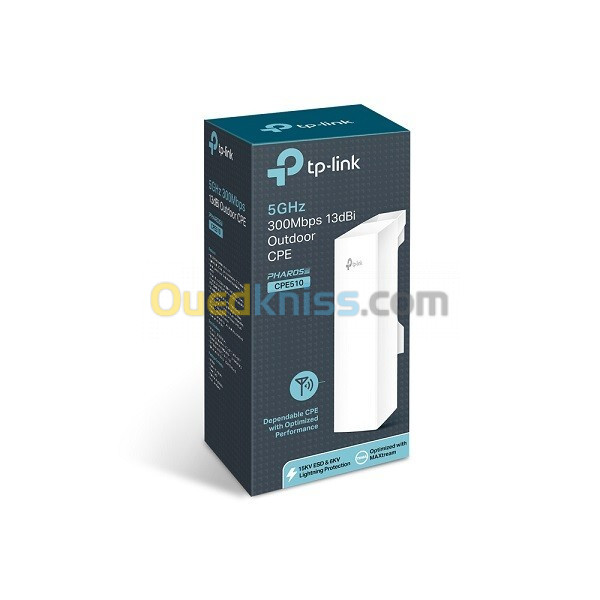 POINT D ACCES EXTERIEUR TP-LINK CPE510 Wi-Fi 5GHz 300Mbps 13dBi