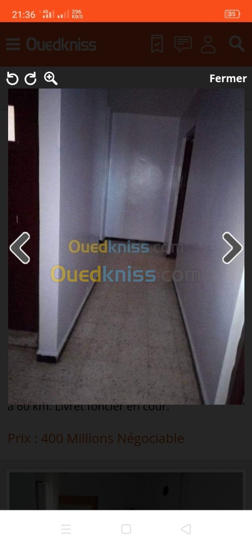 Vente Appartement F2 Tlemcen Ghazaouet