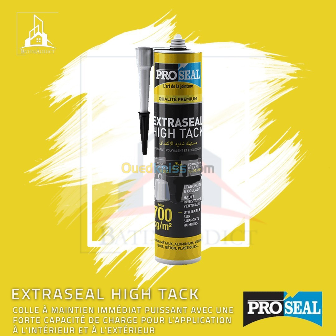 EXTRASEAL HIGH TACK PROSEAL 280ML- COLLE A MAINTIEN IMMÉDIAT ET PERMANENT 