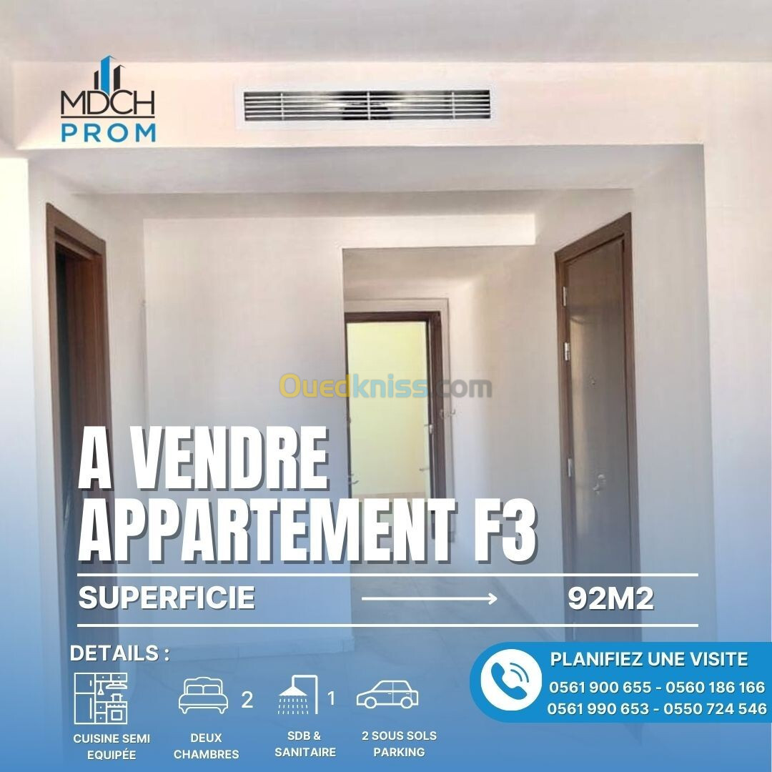 Vente Appartement F3 Oran Bir el djir