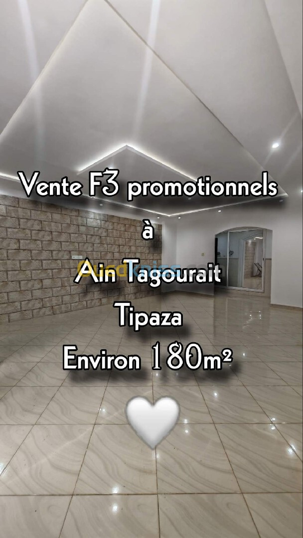 Vente Appartement F3 Tipaza Ain tagourait