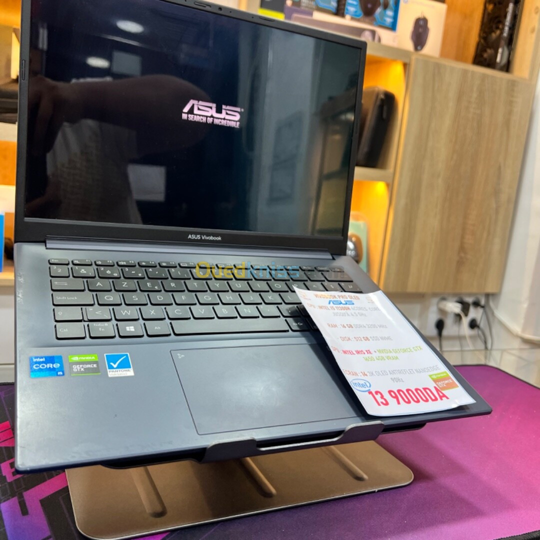 ASUS VIVOBOOK PRO 14 OLED I5 11400H NVIDIA GTX 1650 ECRAN 3K 90HZ