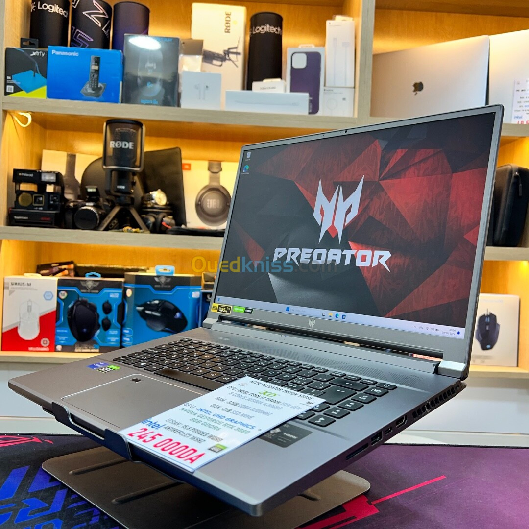 ACER PREDATOR TIRITION 500 SE I7 11800H NVIDIA RTX 3080 32GB RAM 2TB SSD ECRAN WQHD 165HZ