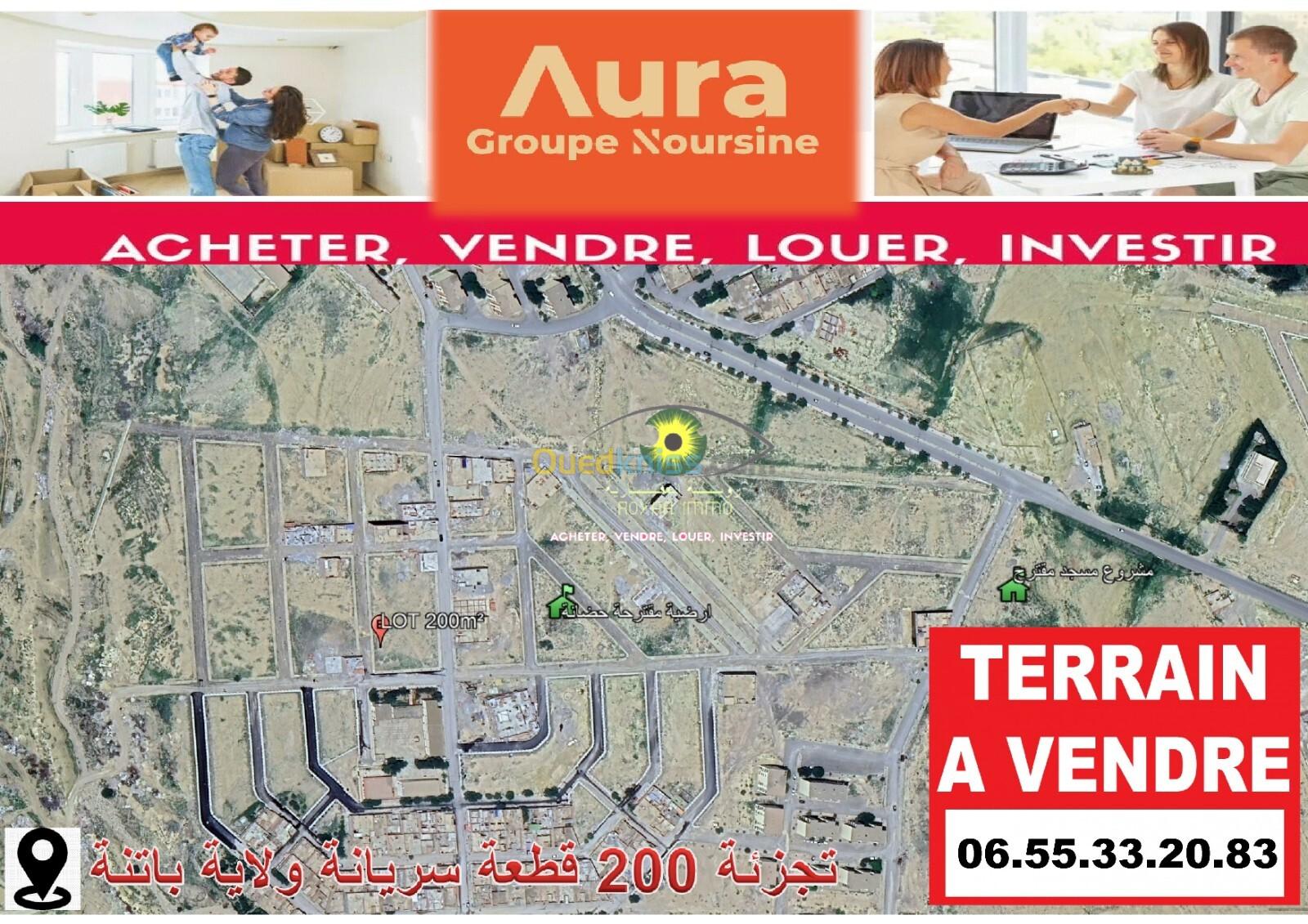 Vente Terrain Batna Seriana