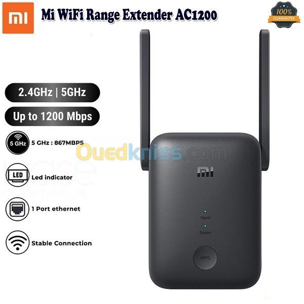 XIAOMI Mi Extendeur Répéteur Amplificateur Signal Wifi 2.4G/5G Point D'Accès Ac1200 Mbps