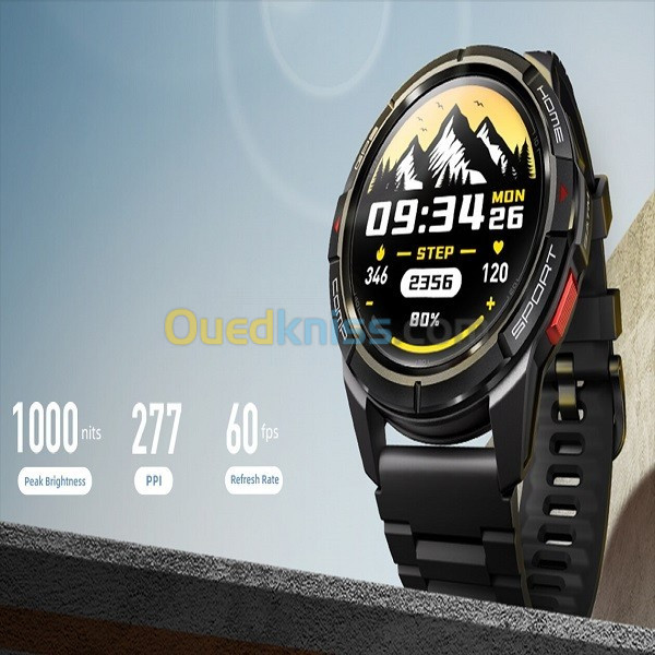 Mibro GS active smartwatch GPS positionnement 1000 nits 1,3 pouces AMOLED écran 5atm