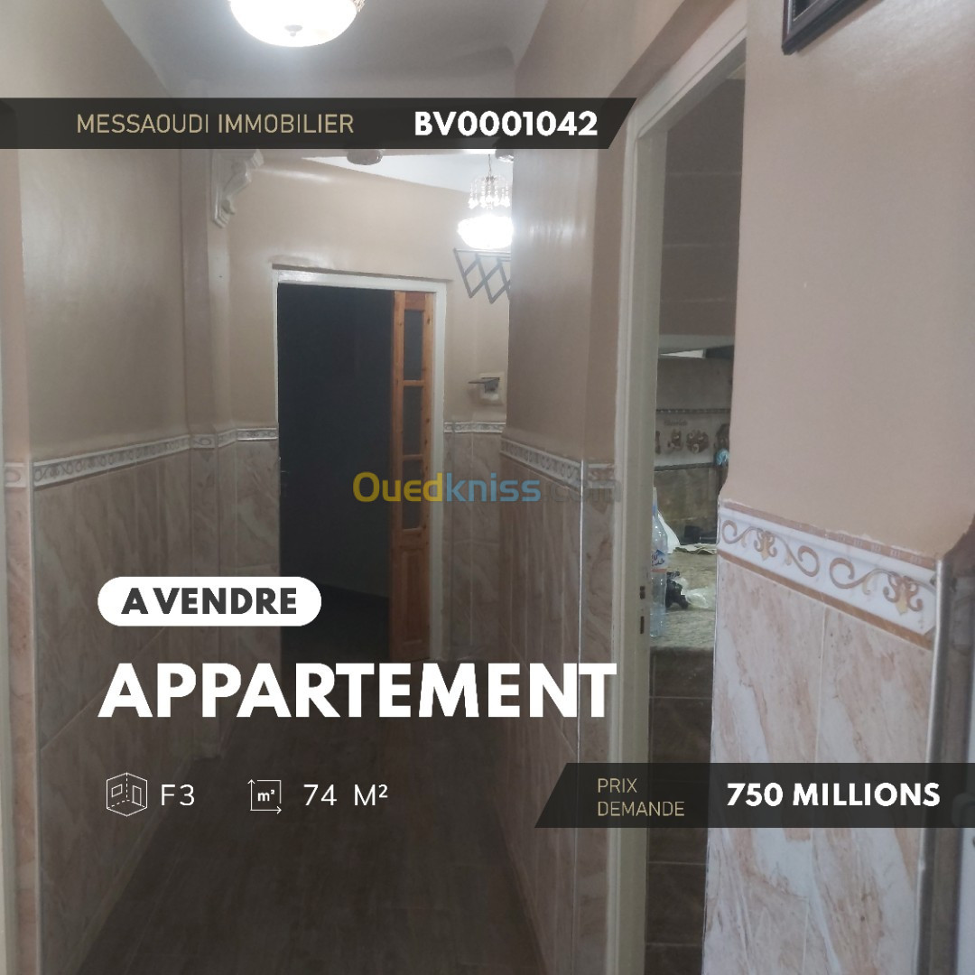 Vente Appartement F3 Aïn Defla El attaf