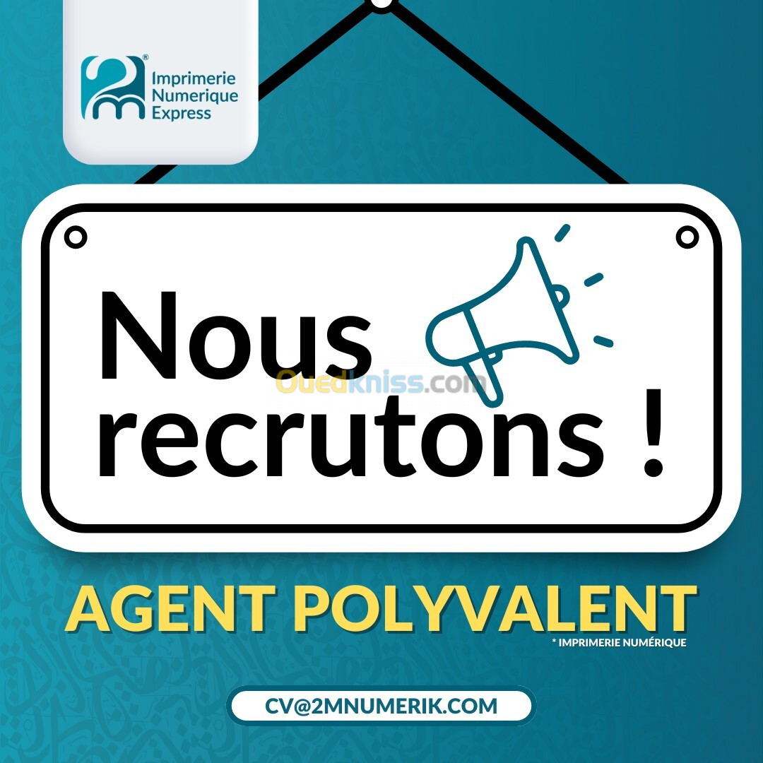 Agent Polyvalent Imprimerie Numérique