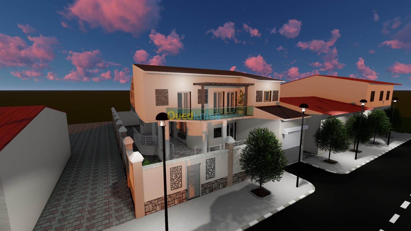 Conception et modelisation 3D des villas et maisons