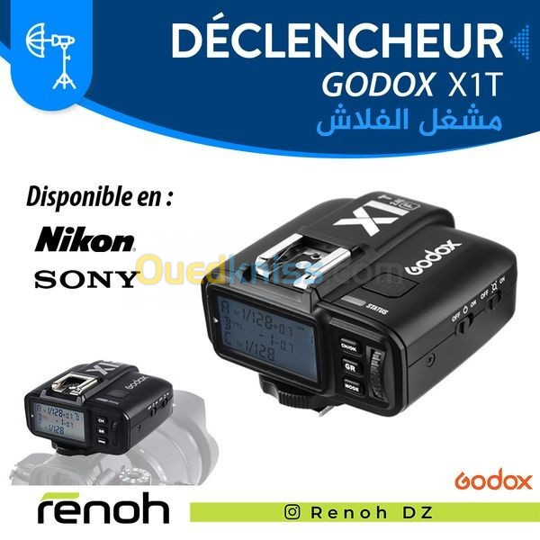 Déclencheur GODOX X1T pour NIKON SONY  (TTL)