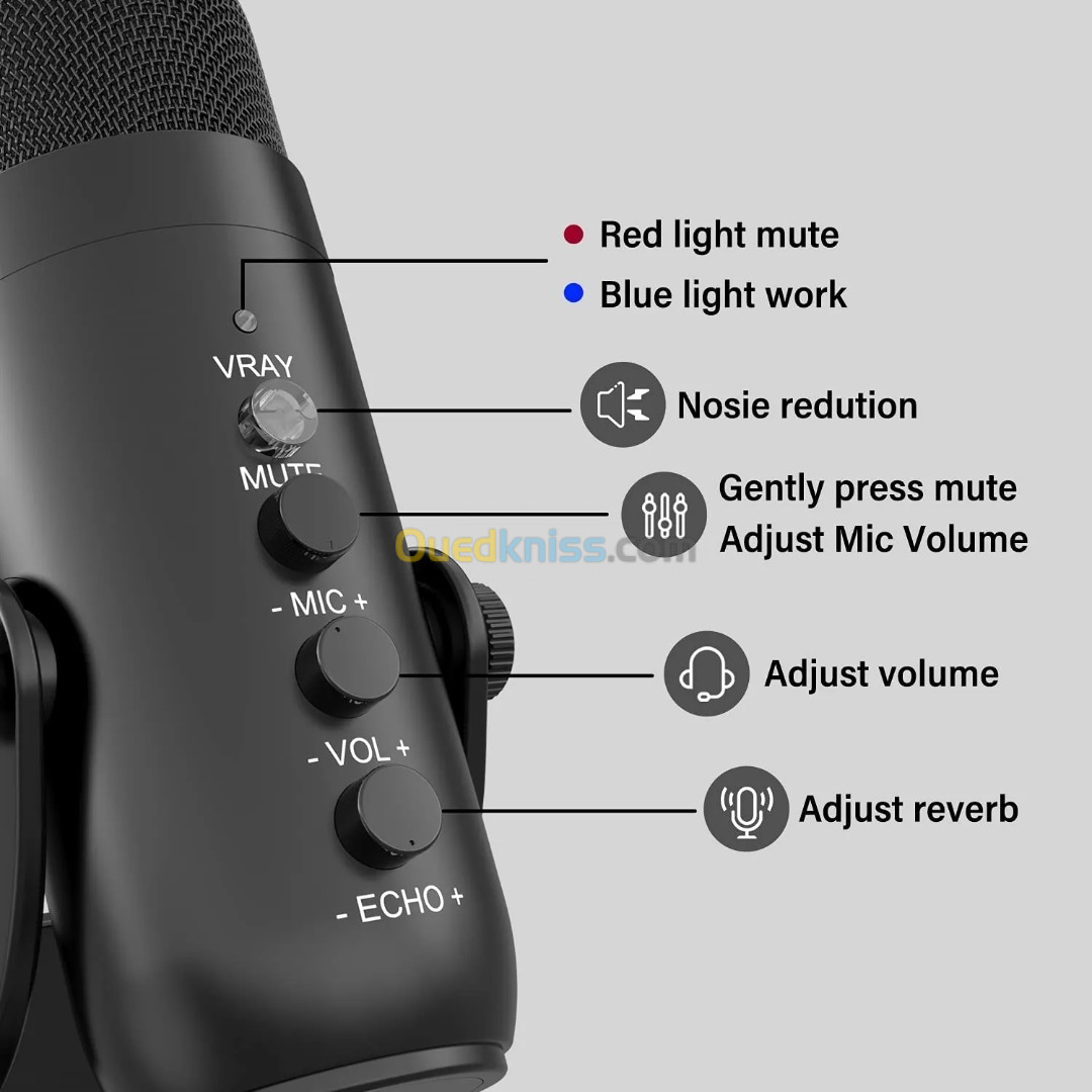 Microphone USB JMARY MC-PW8