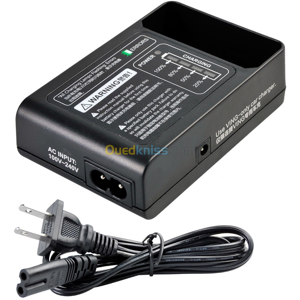 Chargeur Batterie GODOX VC-18 POUR FLASH GODOX V860 MARK I / II