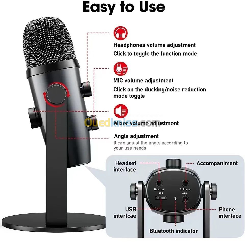 Microphone USB JMARY MC-PW10