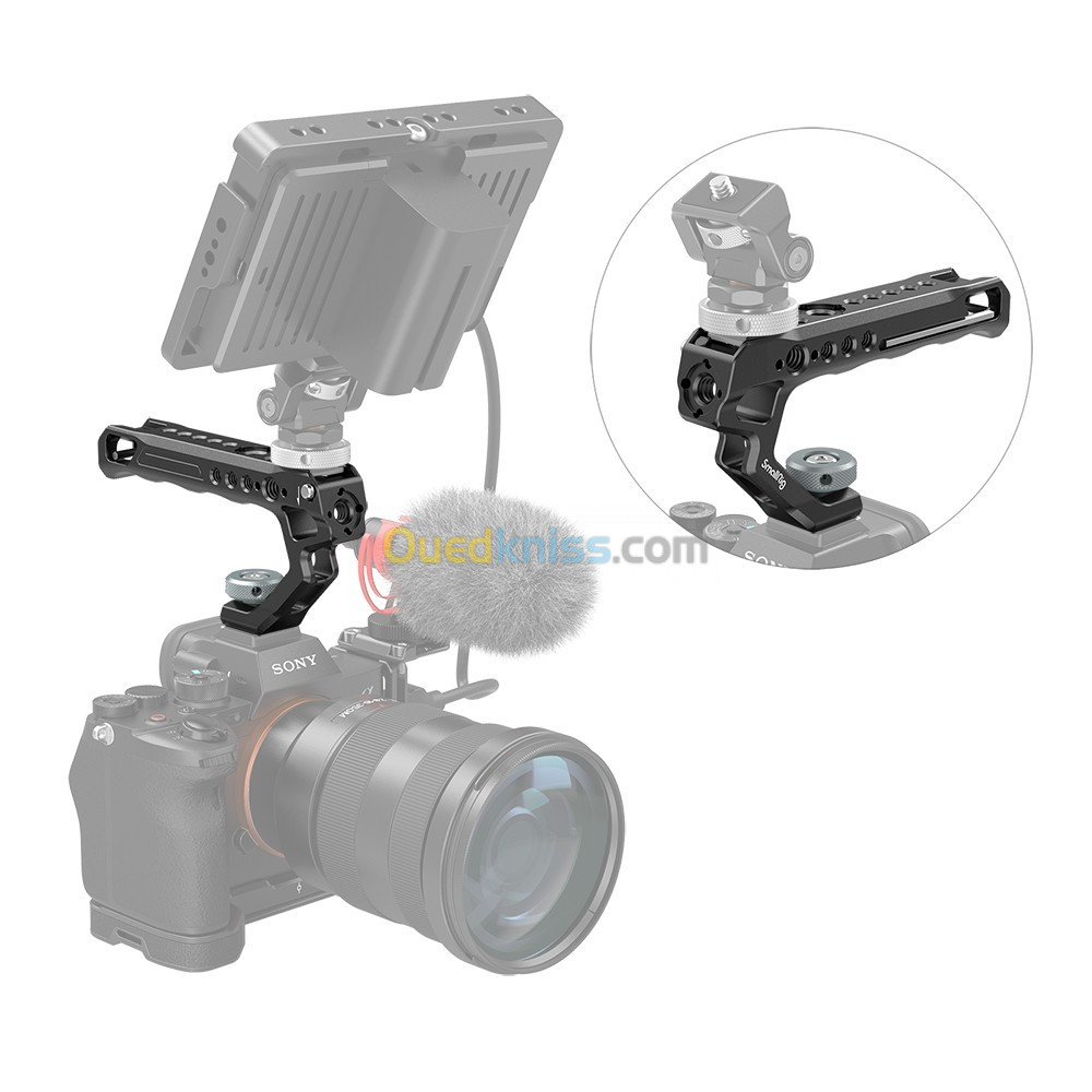 Handle Grip SMALLRIG UNIVERSAL TOP HANDLE WITH COLD SHOE Pour Sony Cage